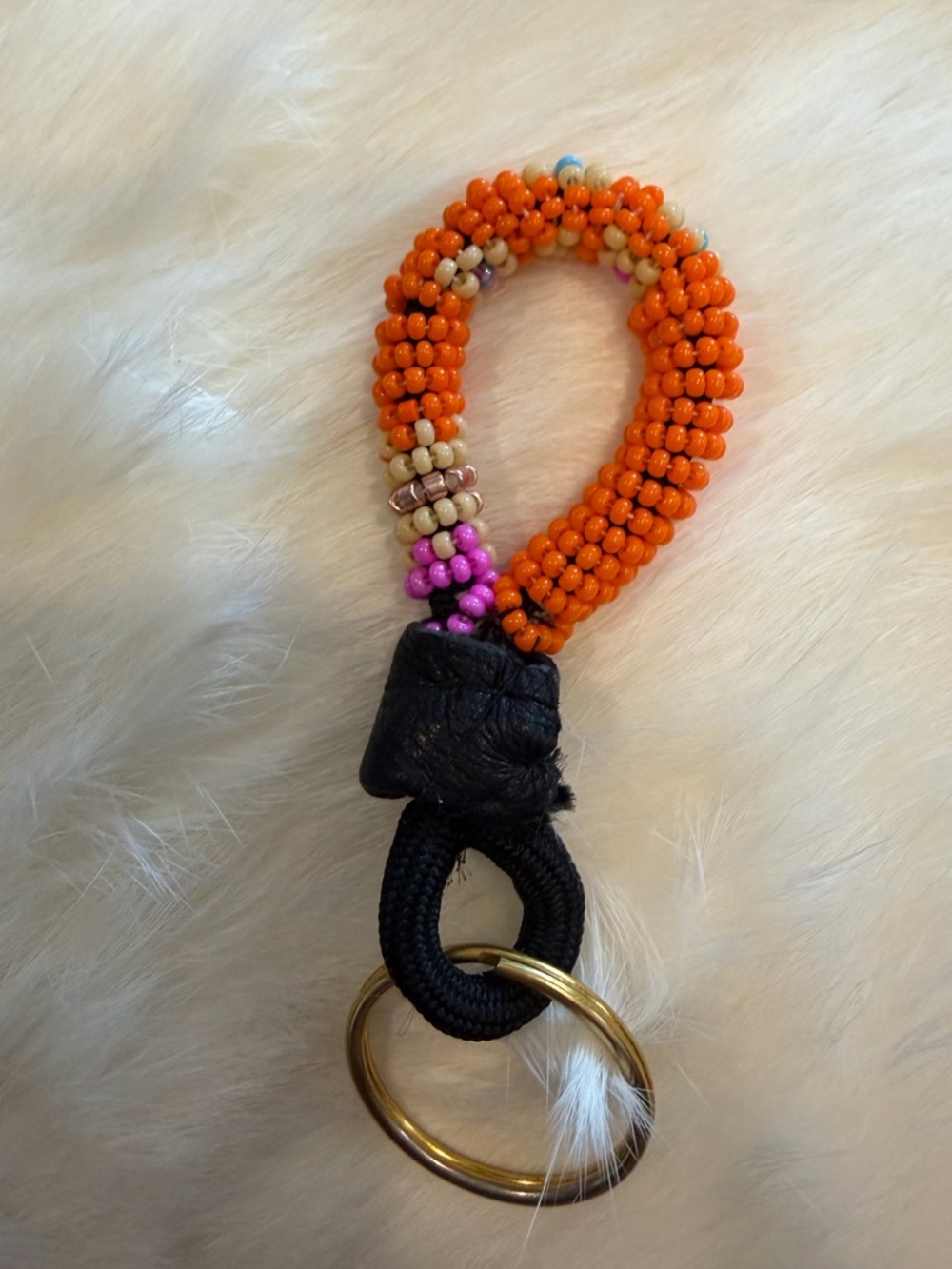 🪡Handmade Beaded Keychain/ purse clip 🌸